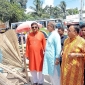 পাইকগাছার জিরোপয়েন্টে বঙ্গবন্ধুর ম্যুরাল নির্মাণ কাজ পরিদর্শনে এমপি বাবু